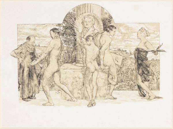 OTTO GREINER : Allegoria della litografia (Omaggio a Senefelder)  - Asta Dipinti, Sculture e Grafiche / Arte Figurativa tra XIX e XX Secolo - Associazione Nazionale - Case d'Asta italiane