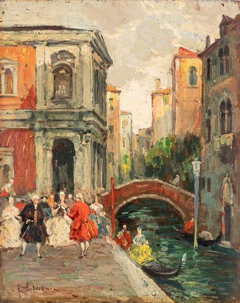 Ettore Solvegni : Palazzo Querini a Venezia  - Asta Dipinti, Sculture e Grafiche / Arte Figurativa tra XIX e XX Secolo - Associazione Nazionale - Case d'Asta italiane