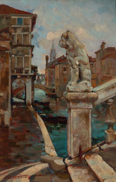 Attilio Achille Bozzato : Chioggia, fondamenta a Vigo  - Asta Dipinti, Sculture e Grafiche / Arte Figurativa tra XIX e XX Secolo - Associazione Nazionale - Case d'Asta italiane