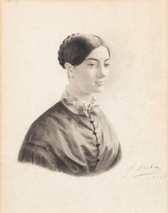 Giuseppe Bertini - Ritratto femminile