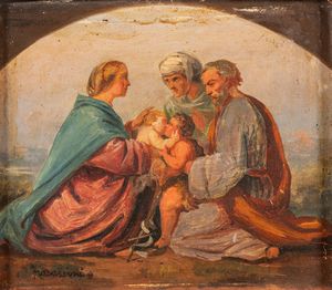 Cesare Fracassini - Sacra Famiglia