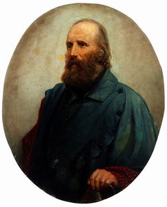 Scuola del secolo XIX - Ritratto di Giuseppe Garibaldi