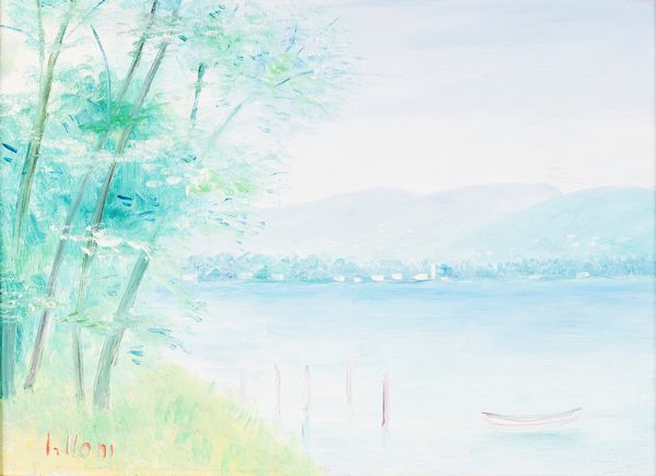 Umberto Lilloni : Lago Maggiore a Luino  - Asta Arte Moderna e Contemporanea - Associazione Nazionale - Case d'Asta italiane