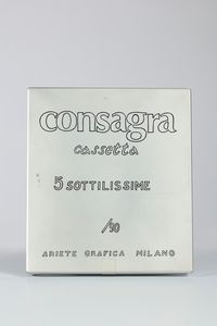 Pietro Consagra : 5 sottilissime  - Asta Arte Moderna e Contemporanea - Associazione Nazionale - Case d'Asta italiane