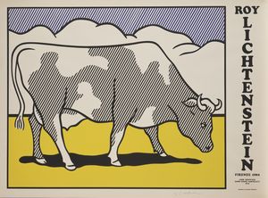 Roy Lichtenstein - Cow Triptych (Cow Going Abstract)