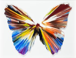 Damien Hirst - Butterfly Spin Painting