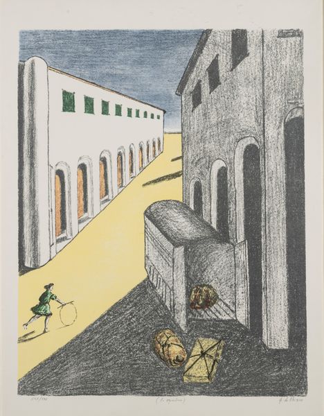 Giorgio de Chirico : Lo sgombero  - Asta Grafica Internazionale e Multipli d'Autore - Associazione Nazionale - Case d'Asta italiane