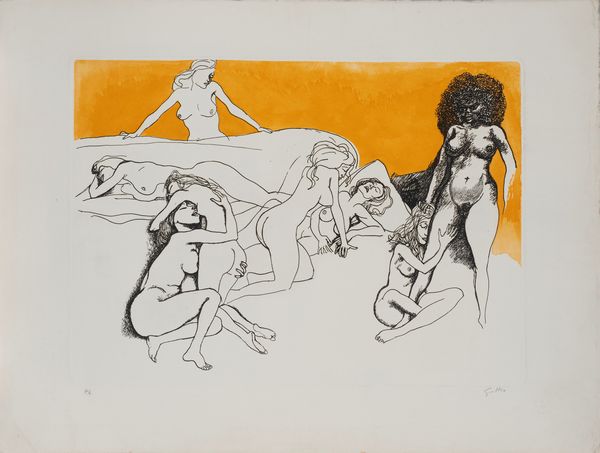 Renato Guttuso : Zelis a Usbek  - Asta Grafica Internazionale e Multipli d'Autore - Associazione Nazionale - Case d'Asta italiane