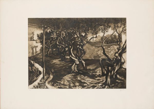 Renato Guttuso : Alberi  - Asta Grafica Internazionale e Multipli d'Autore - Associazione Nazionale - Case d'Asta italiane