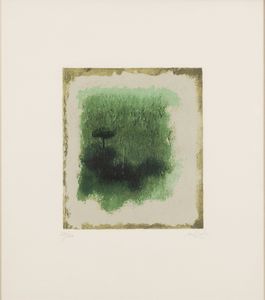 Carlo Mattioli - Composizione in verde