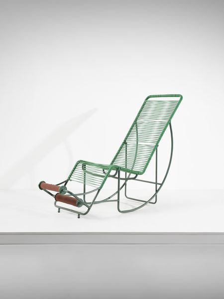 MANIFATTURA ITALIANA : Chaise longue dondolo  - Asta Asta 494 | DESIGN E ARTI DECORATIVE DEL NOVECENTO Online - Associazione Nazionale - Case d'Asta italiane