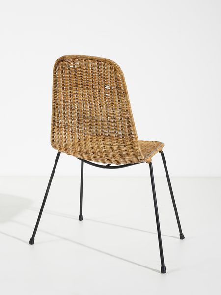 LEGLER GIAN FRANCO  (n. 1922) : Sei sedie mod. Basket  - Asta Asta 494 | DESIGN E ARTI DECORATIVE DEL NOVECENTO Online - Associazione Nazionale - Case d'Asta italiane