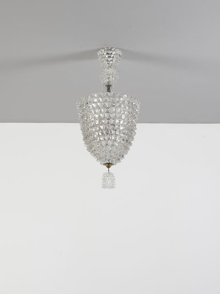 BAROVIER ERCOLE (1889 - 1974) : Lampada a sospensione, Murano  - Asta Asta 494 | DESIGN E ARTI DECORATIVE DEL NOVECENTO Online - Associazione Nazionale - Case d'Asta italiane