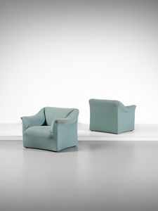 BELLINI MARIO (n. 1935) - Coppia di poltrone mod. Le Tentazioni per Cassina, Meda