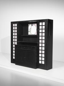 MACKINTOSH CHARLES RENNIE (1868 - 1928) - Credenza con pianetto estraibile per Cassina, Meda