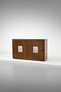 BORSANI OSVALDO (1911 - 1985) - Credenza ad ante scorrevoli