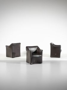 BELLINI MARIO (n. 1935) - Tre poltrone mod. Le Tentazioni per Cassina, Meda