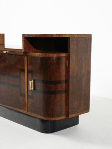 MANIFATTURA ITALIANA : Credenza a quattro ante  - Asta Asta 494 | DESIGN E ARTI DECORATIVE DEL NOVECENTO Online - Associazione Nazionale - Case d'Asta italiane