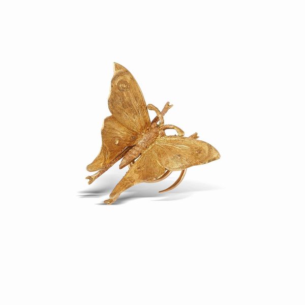 BUCCELLATI : BUCCELLATI PICCOLA SPILLA A FORMA DI FARFALLA  - Asta GIOIELLI - Associazione Nazionale - Case d'Asta italiane