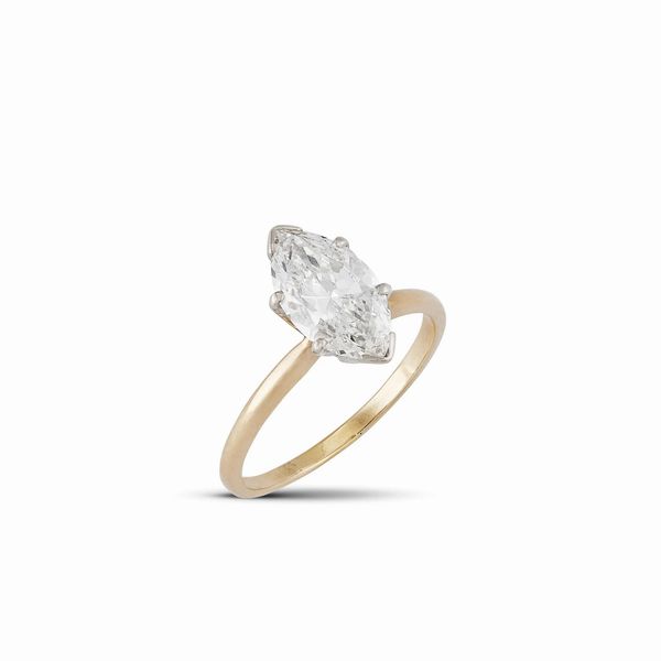 ANELLO CON DIAMANTE  - Asta GIOIELLI - Associazione Nazionale - Case d'Asta italiane