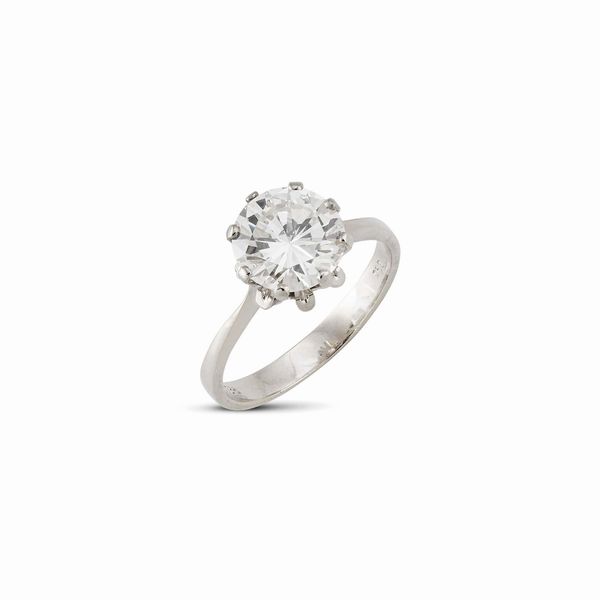ANELLO SOLITARIO  - Asta GIOIELLI - Associazione Nazionale - Case d'Asta italiane
