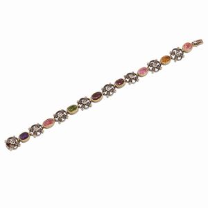 BUCCELLATI - BUCCELLATI BRACCIALE CON PIETRE SEMIPREZIOSE E DIAMANTI