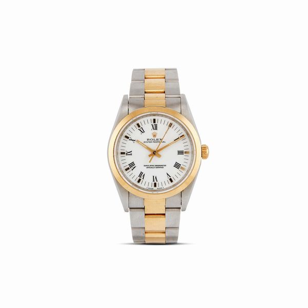 ROLEX : ROLEX OYSTER PERPETUAL REF. 14203 ACCIAIO E ORO N. N 2859XX ANNO 1992  - Asta OROLOGI - Associazione Nazionale - Case d'Asta italiane
