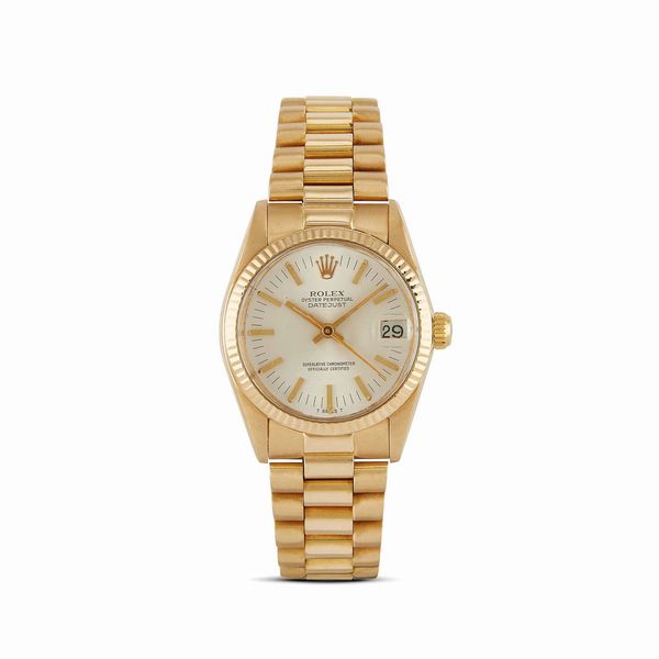ROLEX : ROLEX DATEJUST MEDIO REF. 6827 ORO GIALLO N. 61697XX ANNO 1979  - Asta OROLOGI - Associazione Nazionale - Case d'Asta italiane