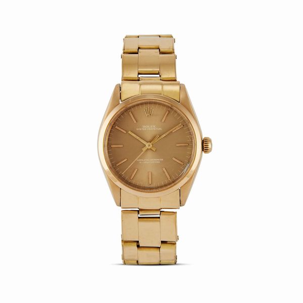 ROLEX : ROLEX OYSTER PERPETUAL REF. 1002 ORO GIALLO N. 34567XX ANNO 1973  - Asta OROLOGI - Associazione Nazionale - Case d'Asta italiane