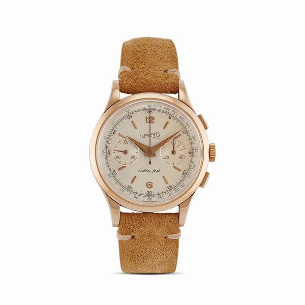 EBEL : EBERHARD EXTRA-FORT CRONOGRAFO REF. 14003  - Asta OROLOGI - Associazione Nazionale - Case d'Asta italiane