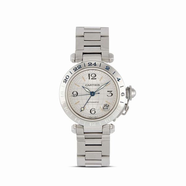 CARTIER : CARTIER PASHA GMT REF. 2277  - Asta OROLOGI - Associazione Nazionale - Case d'Asta italiane