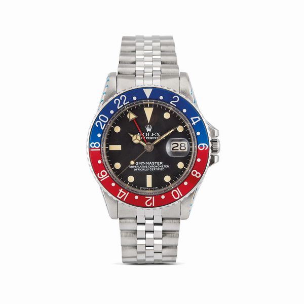 ROLEX : ROLEX GMT MASTER "PEPSI" REF. 1675 N. 28546XX ANNO 1971  - Asta OROLOGI - Associazione Nazionale - Case d'Asta italiane