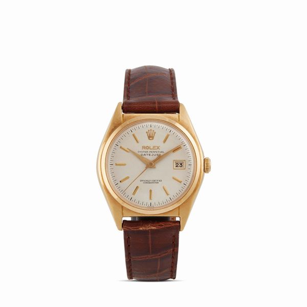 ROLEX : ROLEX DATEJUST OVETTONE 'BUBBLEBACK' REF. 5030 N. 6481XX ANNO 1960  - Asta OROLOGI - Associazione Nazionale - Case d'Asta italiane