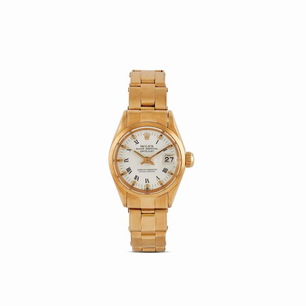 ROLEX : ROLEX DATEJUST LADY ORO GIALLO REF. 6516 N. 20385XX ANNO 1969  - Asta OROLOGI - Associazione Nazionale - Case d'Asta italiane