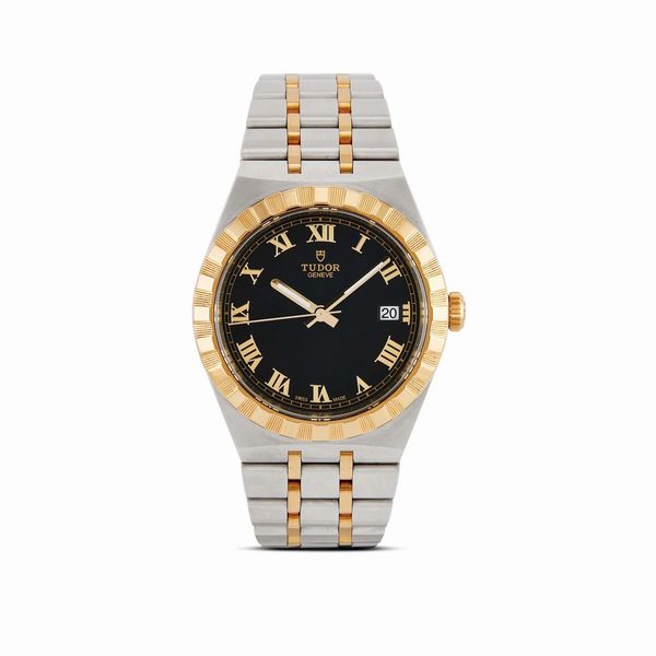 TUDOR : TUDOR ROYAL REF. 28503 ACCIAIO E ORO N. Q3823XX ANNO 2021  - Asta OROLOGI - Associazione Nazionale - Case d'Asta italiane
