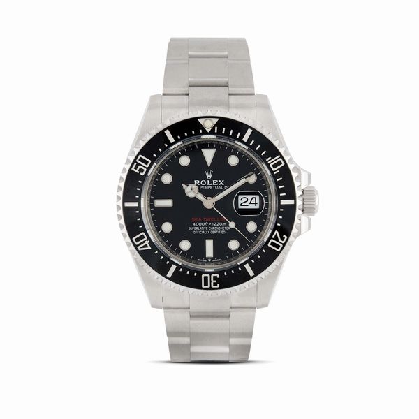 ROLEX : ROLEX SEA-DWELLER REF.126600 "SCRITTA ROSSA" N. 655M55XX ANNO 2019  - Asta OROLOGI - Associazione Nazionale - Case d'Asta italiane