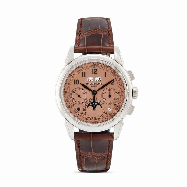 PATEK PHILIPPE : PATEK PHILIPPE REF. 5270P-001 CRONOGRAFO CALENDARIO PERPETUO N. 72063XX/63077XX ANNO 2018  - Asta OROLOGI - Associazione Nazionale - Case d'Asta italiane