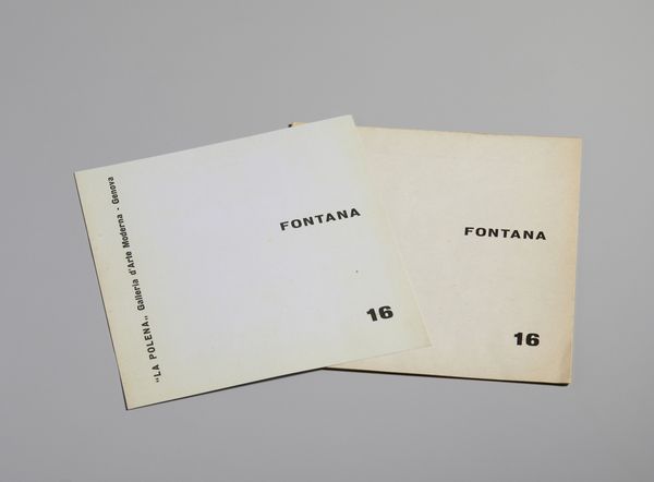 FONTANA LUCIO (1899 - 1968) : LA POLENA (CATALOGO MOSTRA), 1964  - Asta Asta 496 | GRAFICA MODERNA, FOTOGRAFIA E MULTIPLI D'AUTORE Online - Associazione Nazionale - Case d'Asta italiane