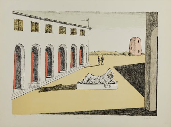 DE CHIRICO GIORGIO (1888 - 1978) : PIAZZA D'ITALIA  - Asta Asta 496 | GRAFICA MODERNA, FOTOGRAFIA E MULTIPLI D'AUTORE Online - Associazione Nazionale - Case d'Asta italiane