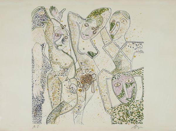 BAJ ENRICO (1924 - 2003) : LES DEMOISELLES D'AVIGNON  - Asta Asta 496 | GRAFICA MODERNA, FOTOGRAFIA E MULTIPLI D'AUTORE Online - Associazione Nazionale - Case d'Asta italiane