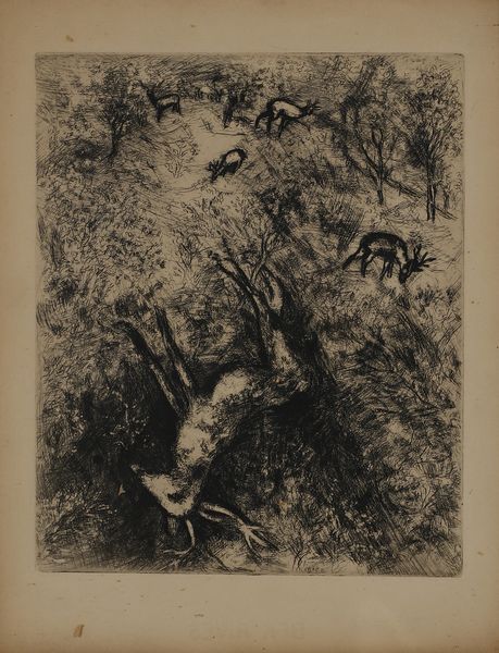 CHAGALL MARC (1887 - 1985) : DA LES FABLES DE LA FONTAINE: LE CERF MALADE  - Asta Asta 496 | GRAFICA MODERNA, FOTOGRAFIA E MULTIPLI D'AUTORE Online - Associazione Nazionale - Case d'Asta italiane