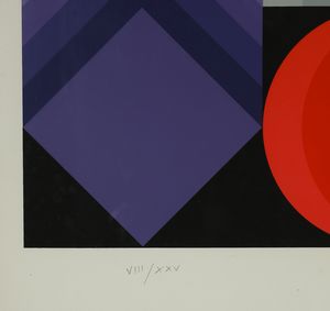 VASARELY VICTOR (1906 - 1997) : STRI-DIO  - Asta Asta 496 | GRAFICA MODERNA, FOTOGRAFIA E MULTIPLI D'AUTORE Online - Associazione Nazionale - Case d'Asta italiane