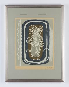 BRAQUE GEORGES (1882 - 1963) : DA SI JE MOURAIS LA' BAS SERIES: BOUQUET. FLEURS BLANCHES  - Asta Asta 496 | GRAFICA MODERNA, FOTOGRAFIA E MULTIPLI D'AUTORE Online - Associazione Nazionale - Case d'Asta italiane