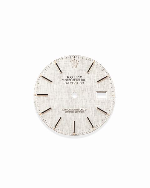 ROLEX : quadrante finitura lino per Datejust 1600/1601/1602/1603/1607  - Asta Orologi - Associazione Nazionale - Case d'Asta italiane