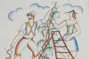 GIO PONTI : La vendemmia  - Asta Design e Arti Decorative - Associazione Nazionale - Case d'Asta italiane