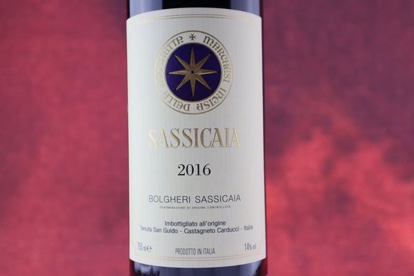 Sassicaia Tenuta San Guido 2016  - Asta Smartwine 2.0 | Christmas Edition - Associazione Nazionale - Case d'Asta italiane