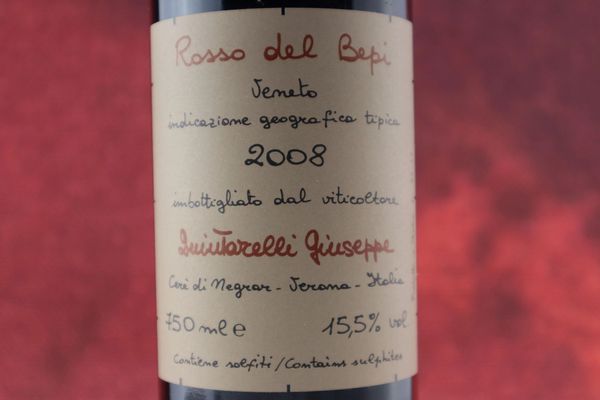 Rosso del Bepi Giuseppe Quintarelli 2008  - Asta Smartwine 2.0 | Christmas Edition - Associazione Nazionale - Case d'Asta italiane