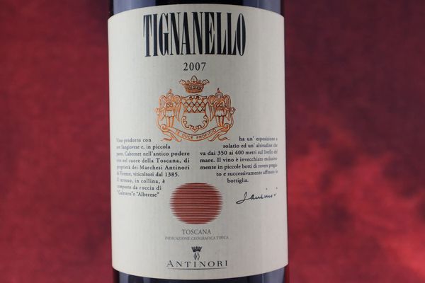 Tignanello Antinori 2007  - Asta Smartwine 2.0 | Christmas Edition - Associazione Nazionale - Case d'Asta italiane