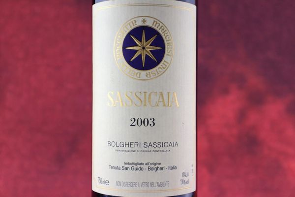 Sassicaia Tenuta San Guido 2003  - Asta Smartwine 2.0 | Christmas Edition - Associazione Nazionale - Case d'Asta italiane