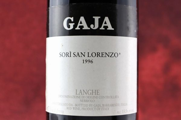 Sorì San Lorenzo Gaja 1996  - Asta Smartwine 2.0 | Christmas Edition - Associazione Nazionale - Case d'Asta italiane